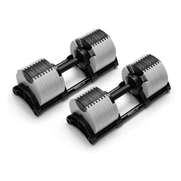 זוג משקולות אוניברסליות 251040 מתכווננות עד 32 ק"ג (מקורי) NÜOBELL® ASH BLACK