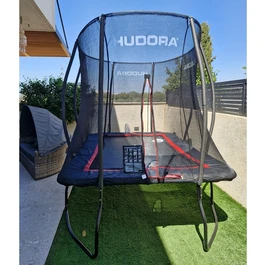 טרמפולינה מקצועית מלבנית 250917 בגודל 305/215 ס"מ מבית HUDORA גרמניה