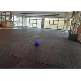 אריח דו שכבתי לחדר כושר 251074 בגודל 100/100/2 ס"מ שחור פרמיום מבית CITYSPORT