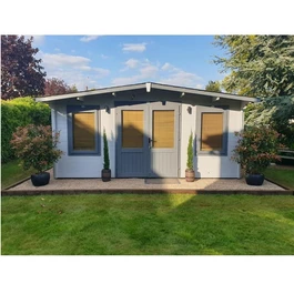 מחסן עץ 251081 בגודל 5/4 מטר בעובי 45, דגם SEVERN מבית DUNSTER HOUSE