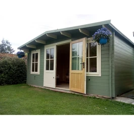 מחסן עץ 251081 בגודל 5/4 מטר בעובי 45, דגם SEVERN מבית DUNSTER HOUSE