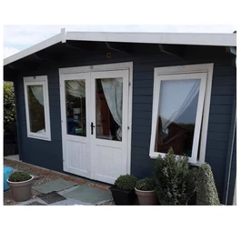 מחסן עץ 251081 בגודל 5/4 מטר בעובי 45, דגם SEVERN מבית DUNSTER HOUSE