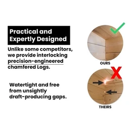 מחסן עץ 251082 בגודל 5.5/3.5 מטר בעובי 45, דגם TERMINATOR מבית DUNSTER HOUSE