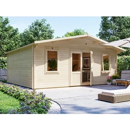 מחסן עץ 251083 בגודל 5/6 מטר בעובי 45, דגם VANQUARD מבית DUNSTER HOUSE