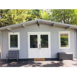 מחסן עץ 251083 בגודל 5/6 מטר בעובי 45, דגם VANQUARD מבית DUNSTER HOUSE