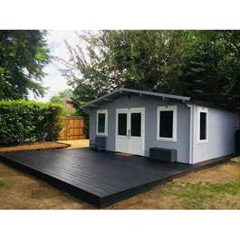 מחסן עץ 251083 בגודל 5/6 מטר בעובי 45, דגם VANQUARD מבית DUNSTER HOUSE