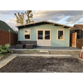 מחסן עץ 251083 בגודל 5/6 מטר בעובי 45, דגם VANQUARD מבית DUNSTER HOUSE