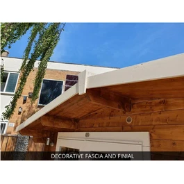 מחסן עץ 251083 בגודל 5/6 מטר בעובי 45, דגם VANQUARD מבית DUNSTER HOUSE