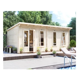 מחסן עץ 251085 בגודל 6/3 מטר בעובי 45, דגם TERMINATOR מבית DUNSTER HOUSE