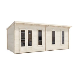 מחסן עץ 251085 בגודל 6/3 מטר בעובי 45, דגם TERMINATOR מבית DUNSTER HOUSE