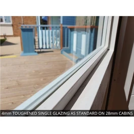 מחסן עץ 251086 בגודל 3/3 מטר בעובי 45, דגם TERMINATOR מבית DUNSTER HOUSE