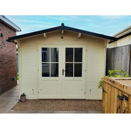 מחסן עץ 251088 בגודל 3/4 מטר בעובי 45, דגם AVON מבית DUNSTER HOUSE