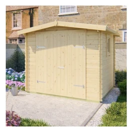 מחסן עץ 251090 בגודל 2.45/2.45 מטר בעובי 19 מ"מ, דגם VALERY מבית TUINDECO