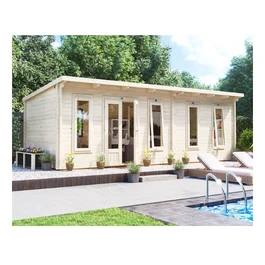 מחסן עץ 251092 בגודל 7/3 מטר בעובי 45, דגם TERMINATOR מבית DUNSTER HOUSE