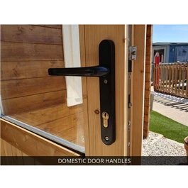 מחסן עץ 251092 בגודל 7/3 מטר בעובי 45, דגם TERMINATOR מבית DUNSTER HOUSE