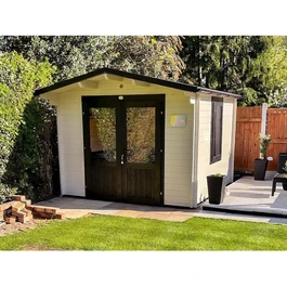 מחסן עץ 251093 בגודל 3/3 מטר בעובי 45, דגם AVON מבית DUNSTER HOUSE