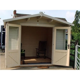 מחסן עץ 251093 בגודל 3/3 מטר בעובי 45, דגם AVON מבית DUNSTER HOUSE