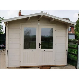 מחסן עץ 251093 בגודל 3/3 מטר בעובי 45, דגם AVON מבית DUNSTER HOUSE