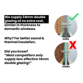 מחסן עץ עם גזיבו 251097 בגודל 6/3 ס"מ בעובי 45 מ"מ, דגם CABIN מבית DUNSTER HOUSE