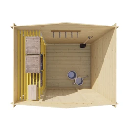 מחסן עץ 251099 בגודל 1.55/2 מטר בעובי 19 מ"מ, דגם IRINA מבית TUINDECO