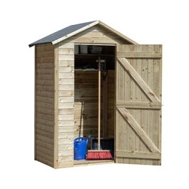 מחסן עץ 251100 בגודל 80/127 ס"מ בעובי 16 מ"מ, דגם DRENTHE מבית TUINDECO