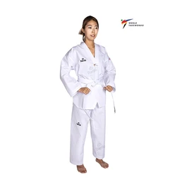 חליפת טקוואנדו מקצועית WT White Neck 251146 של DAE DO