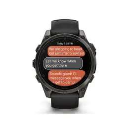 שעון ספורט חכם 251222 דגם FENIX 8 AMOLED SAPPHIRE TITANIUM - בקוטר 47 מ"מ מבית GARMIN