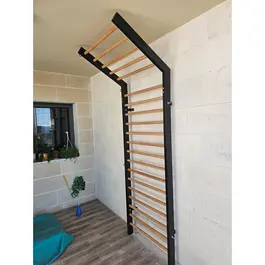 סולם כושר שוודי מקצועי רב תכליתי 880136 ברזל משולב עץ מבית CITYSPORT