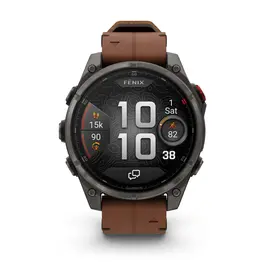 שעון ספורט חכם 251223 דגם FENIX 8 Pro AMOLED Sapphire Carbon grey DLC titanium - קוטר 47 מ"מ מבית GARMIN