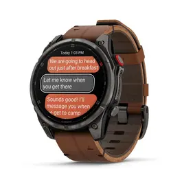 שעון ספורט חכם 251223 דגם FENIX 8 Pro AMOLED Sapphire Carbon grey DLC titanium - קוטר 47 מ"מ מבית GARMIN