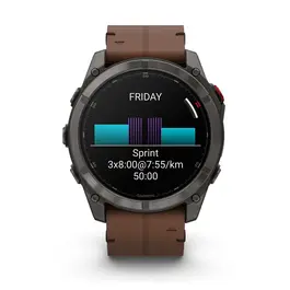 שעון ספורט חכם 251224 דגם FENIX 8 Pro AMOLED Sapphire Carbon grey DLC titanium - קוטר 51 מ"מ מבית GARMIN