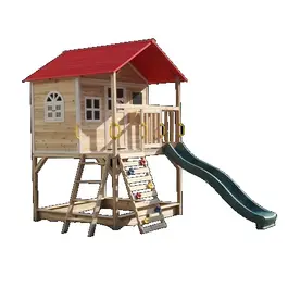 בית עץ לילדים עם מגלשה 251246 מבית CITYSPORT