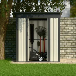 מחסן מתכת 251326 בגודל 1.20/1.80 מטר מבית GARDEN TOP