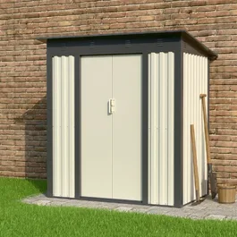 מחסן מתכת 251326 בגודל 1.20/1.80 מטר מבית GARDEN TOP