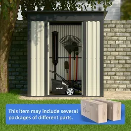 מחסן מתכת 251326 בגודל 1.20/1.80 מטר מבית GARDEN TOP