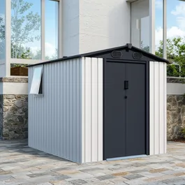 מחסן מתכת 251328 בגודל 1.86/2.41 מטר מבית GARDEN TOP