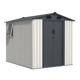 מחסן מתכת 251328 בגודל 1.86/2.41 מטר מבית GARDEN TOP