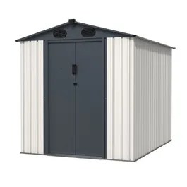 מחסן מתכת 251328 בגודל 1.86/2.41 מטר מבית GARDEN TOP