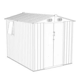 מחסן מתכת 251328 בגודל 1.86/2.41 מטר מבית GARDEN TOP