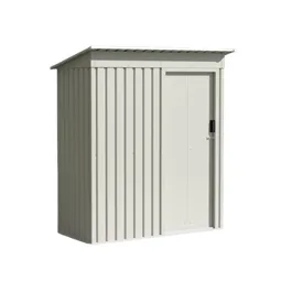 מחסן מתכת 251330 בגודל 1.63/0.89 מטר, צבע שמנת, מבית GARDEN TOP