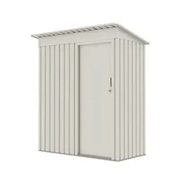 מחסן מתכת 251330 בגודל 1.63/0.89 מטר, צבע שמנת, מבית GARDEN TOP