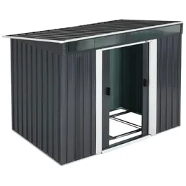 מחסן מתכת 251331 בגודל 1.95/1.51 מטר, צבע שמנת, מבית GARDEN TOP