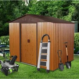 מחסן מתכת 251332 בגודל 2.36/1.74 מטר מבית GARDEN TOP