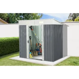 מחסן מתכת 251337 בגודל 1.94/1.21 מטר מבית GARDEN TOP