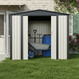 מחסן מתכת 251340 בגודל 2.40/1.80 מטר מבית GARDEN TOP