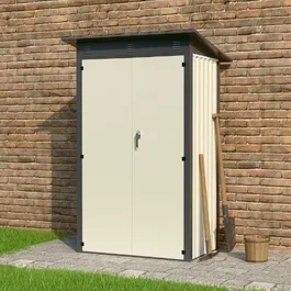 מחסן מתכת 251349 בגודל 1.20/1.20 מטר מבית GARDEN TOP