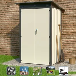 מחסן מתכת 251349 בגודל 1.20/1.20 מטר מבית GARDEN TOP