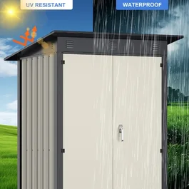 מחסן מתכת 251349 בגודל 1.20/1.20 מטר מבית GARDEN TOP