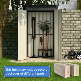 מחסן מתכת 251350 בגודל 1.20/0.90 מטר מבית GARDEN TOP