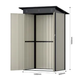 מחסן מתכת 251350 בגודל 1.20/0.90 מטר מבית GARDEN TOP